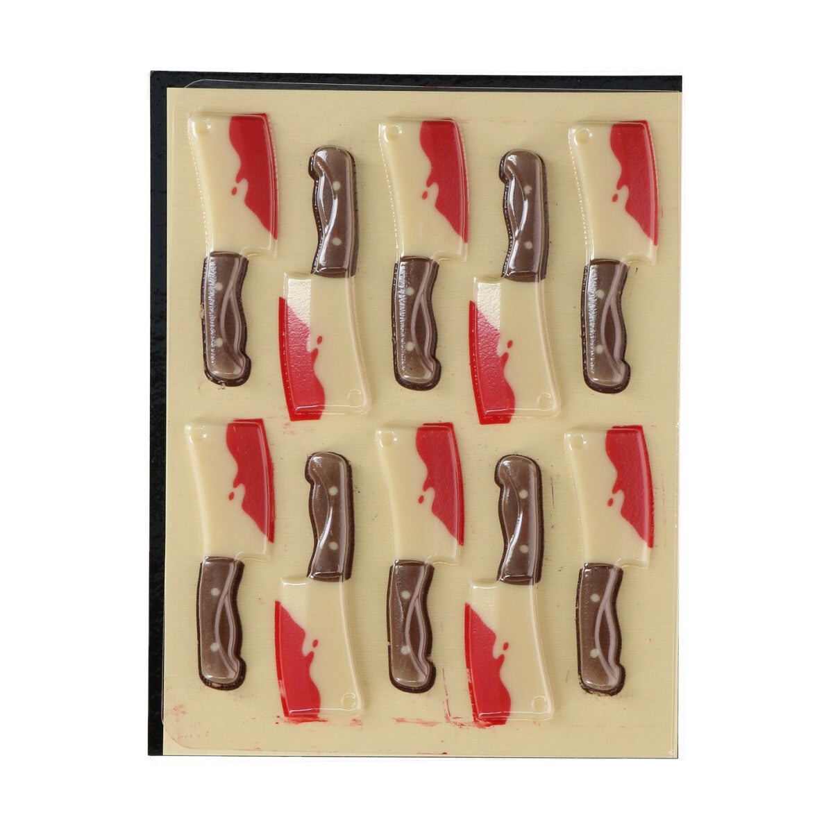 FunCakes Décoration en Chocolat Halloween Couteaux Sanglants Set/10