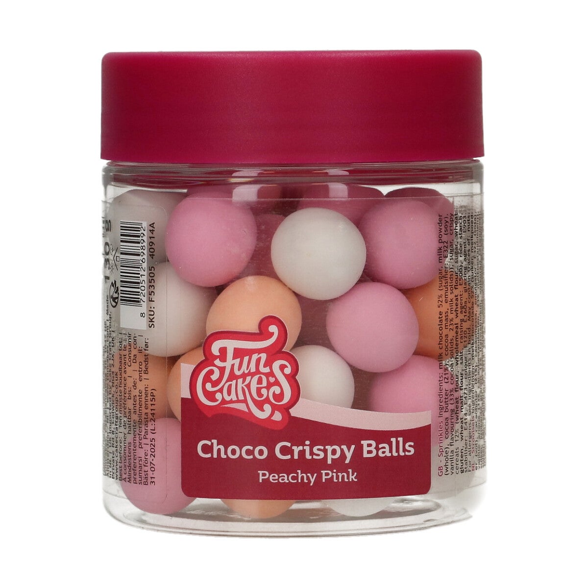 FunCakes Boules Choco Croustillantes - Peachy Pink