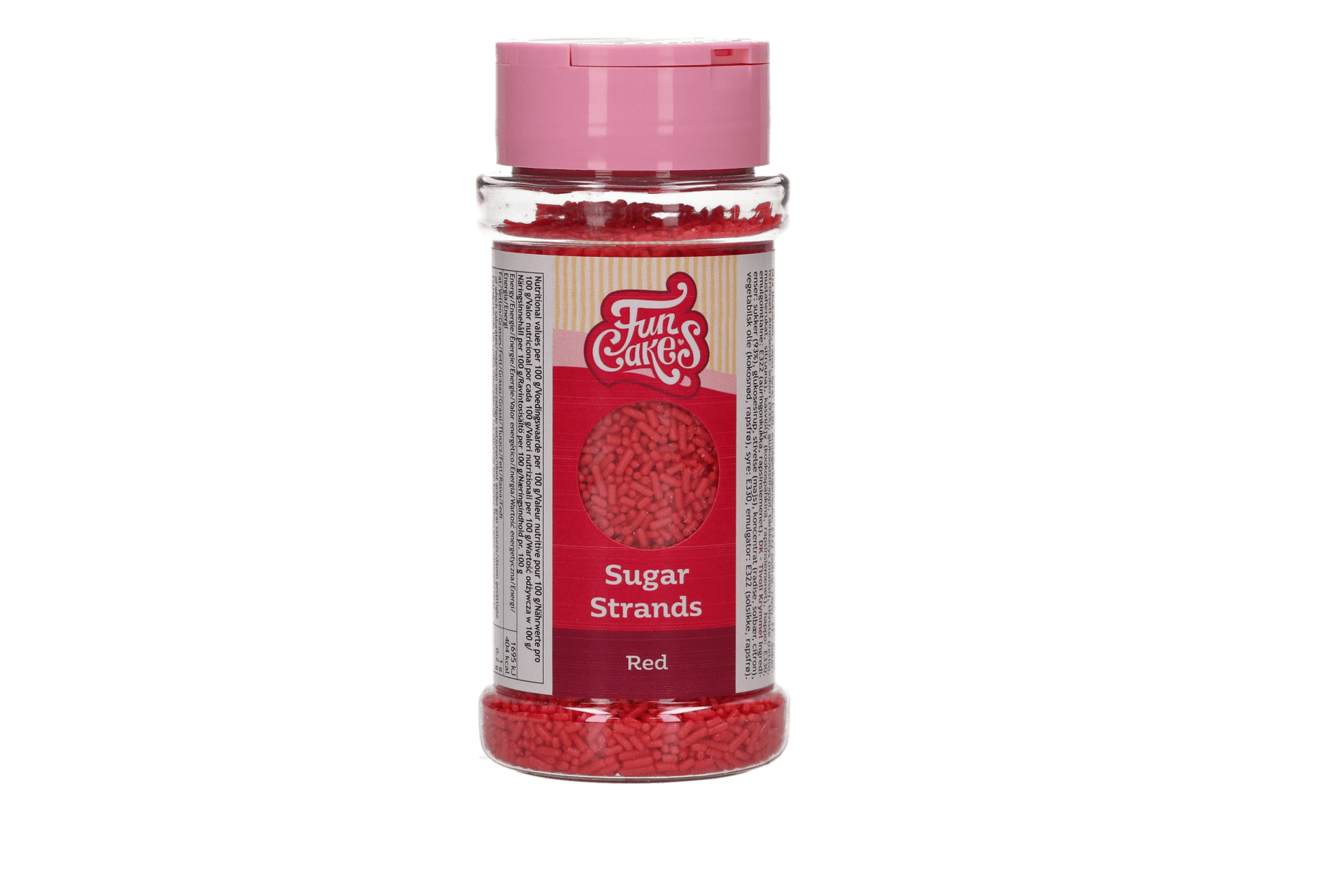 FunCakes Sugar Strands Rouge 80 g