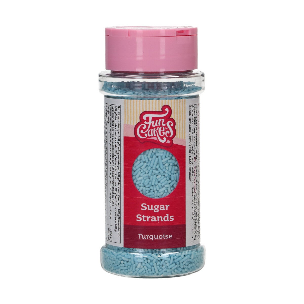 FunCakes Sugar Strands Turquoise 80 g
