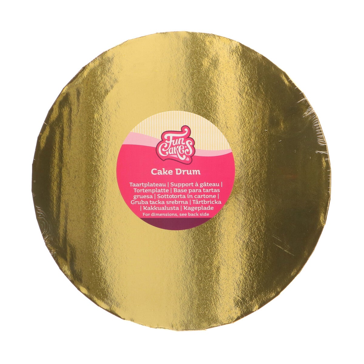 FunCakes Cake Drum Rond Ø25cm - Gold