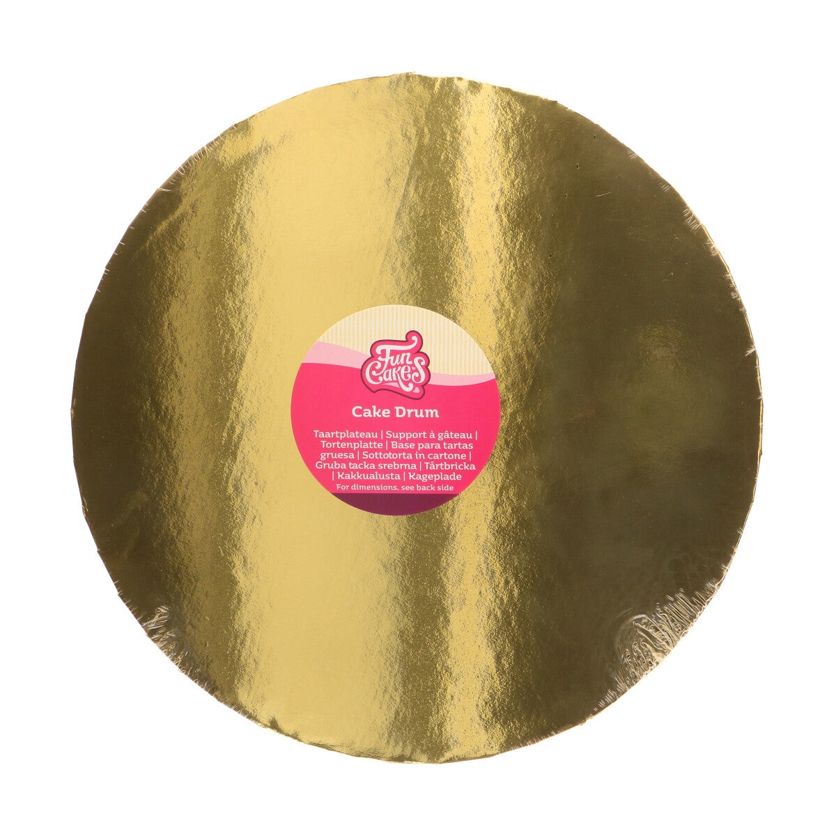 FunCakes Cake Drum Rond Ø33 cm - Goud - 20mm