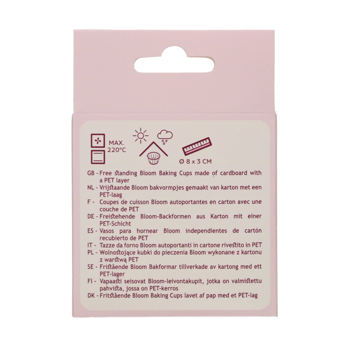 FunCakes Caissettes à Cupcake Bloom - Noir pk/48