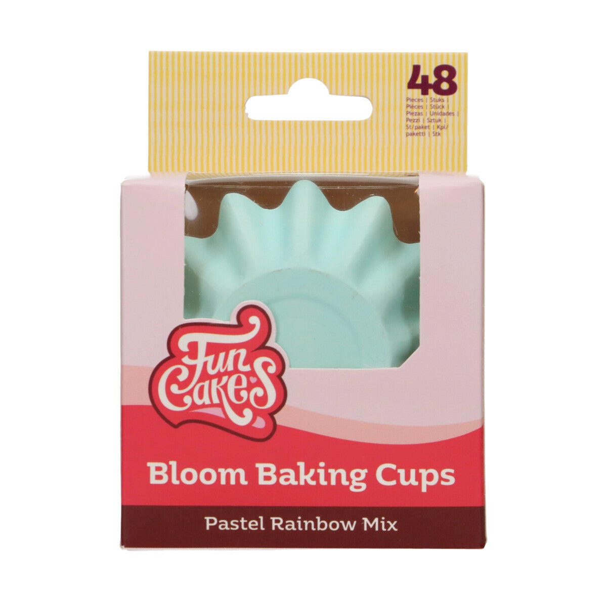 FunCakes Caissettes à Cupcake Bloom - Mélange Arc-en-Ciel Pastel pk/48
