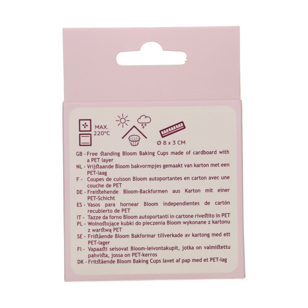 FunCakes Caissettes à Cupcake Bloom - Mélange Arc-en-Ciel Pastel pk/48