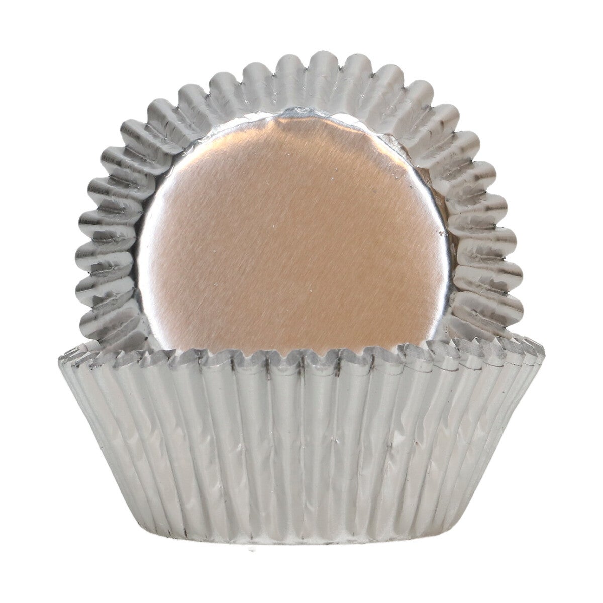 FunCakes Caissettes à Cupcake Feuille - Argent métallique pk/48