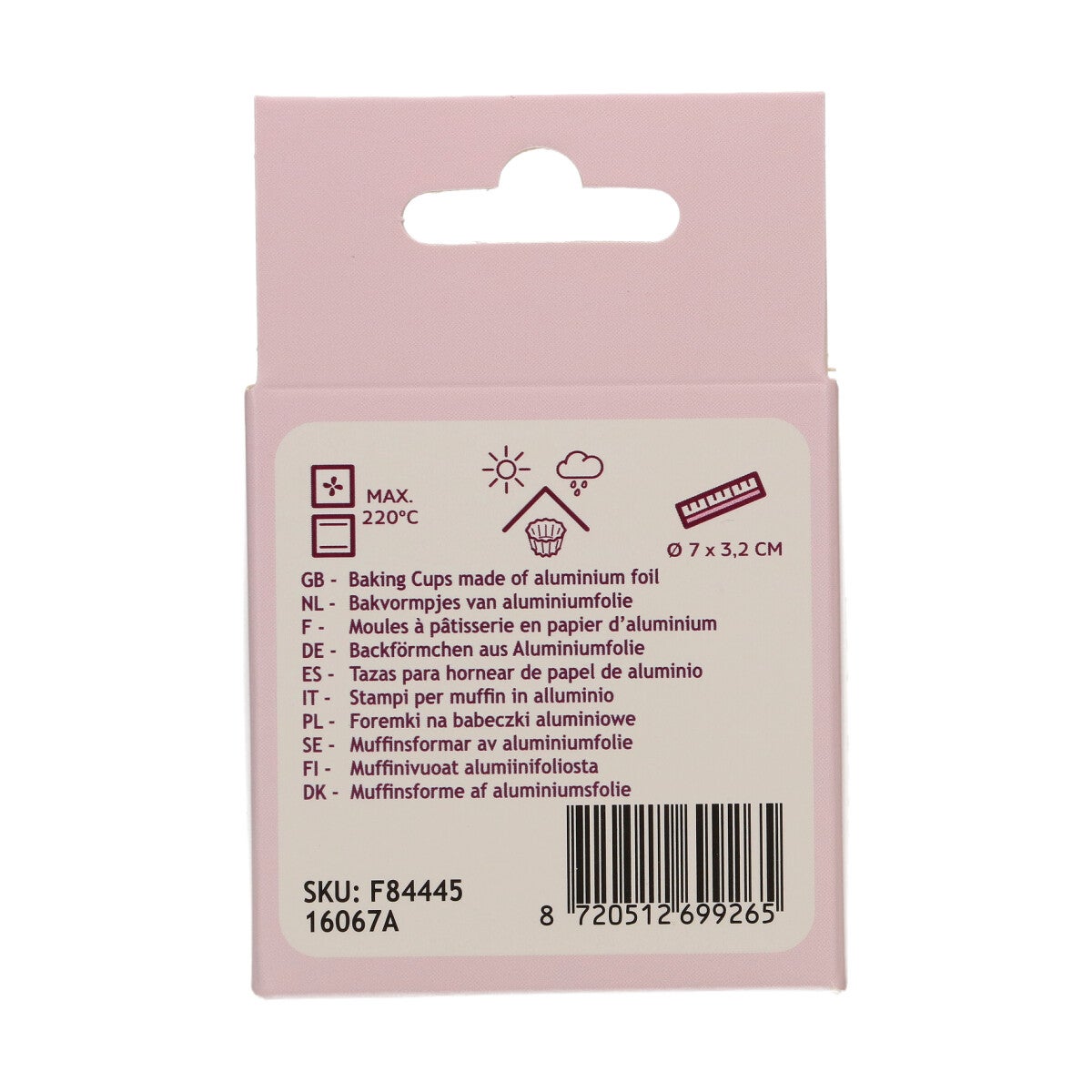 FunCakes Caissettes à Cupcake Feuille - Or Rose Métallique pk/48