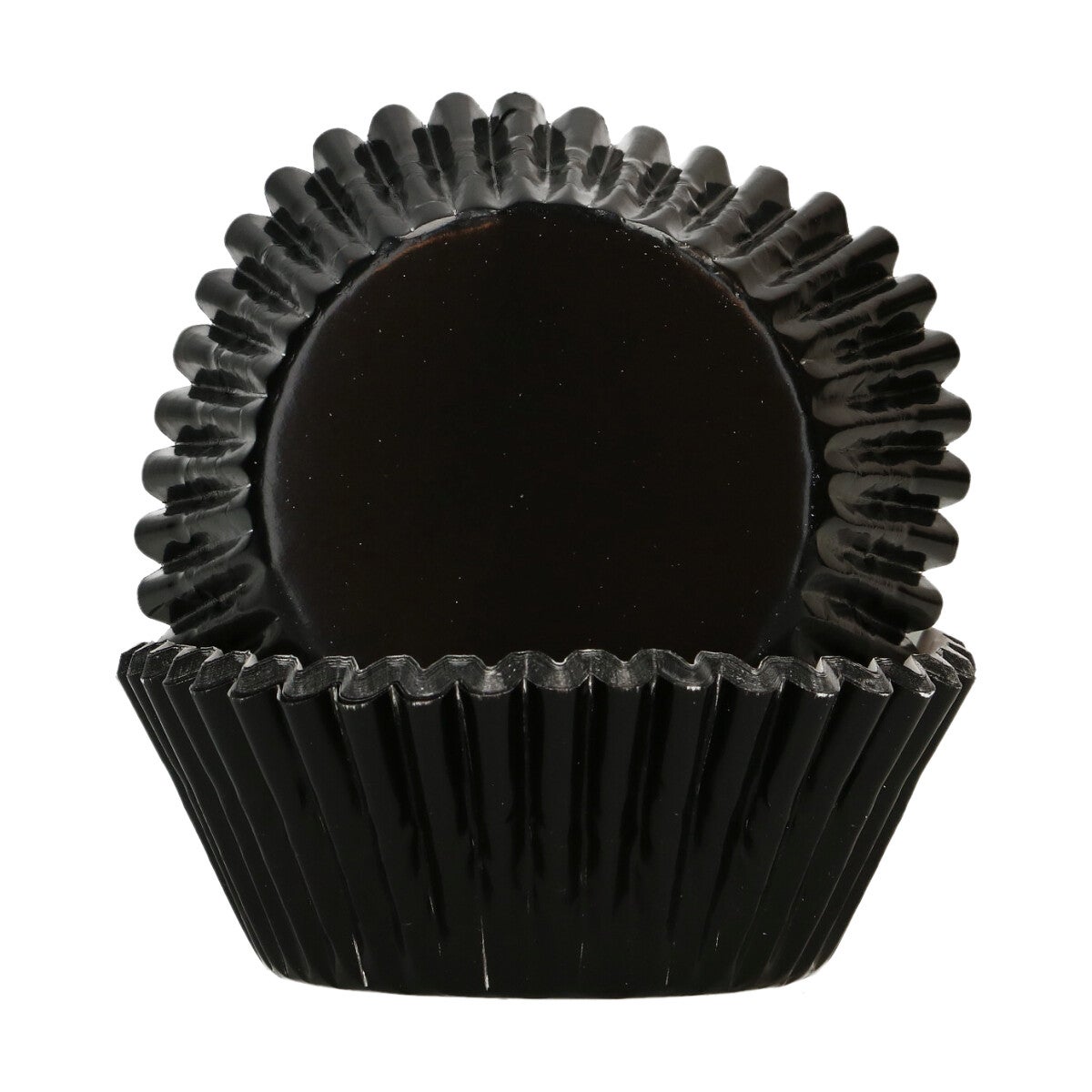 FunCakes Caissettes à Cupcake Feuille - Noir Métallique pk/48