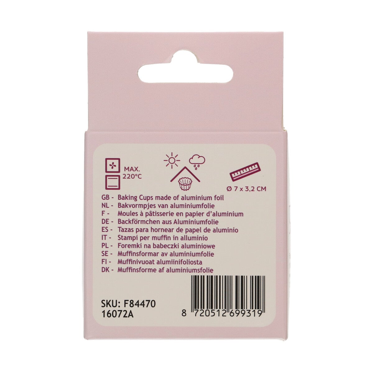 FunCakes Caissettes à Cupcake Feuille - Violet Métallique pk/48