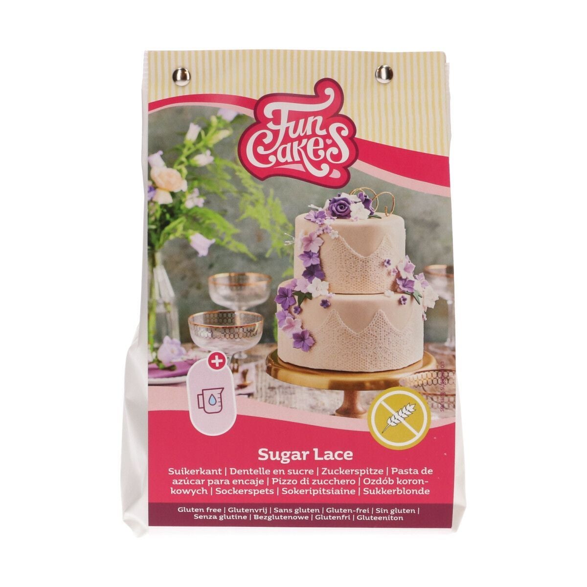 FunCakes Mix pour Dentelle - Blanc, Sans Gluten 400 g