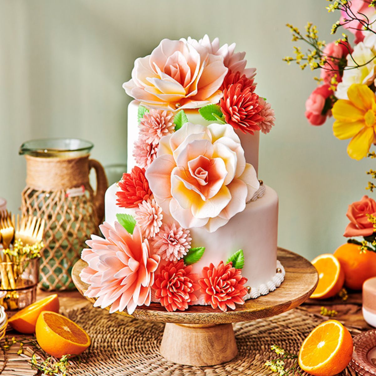 FunCakes Fleurs en Papier Comestibles Deluxe Pivoine Blanche Grande pk/1
