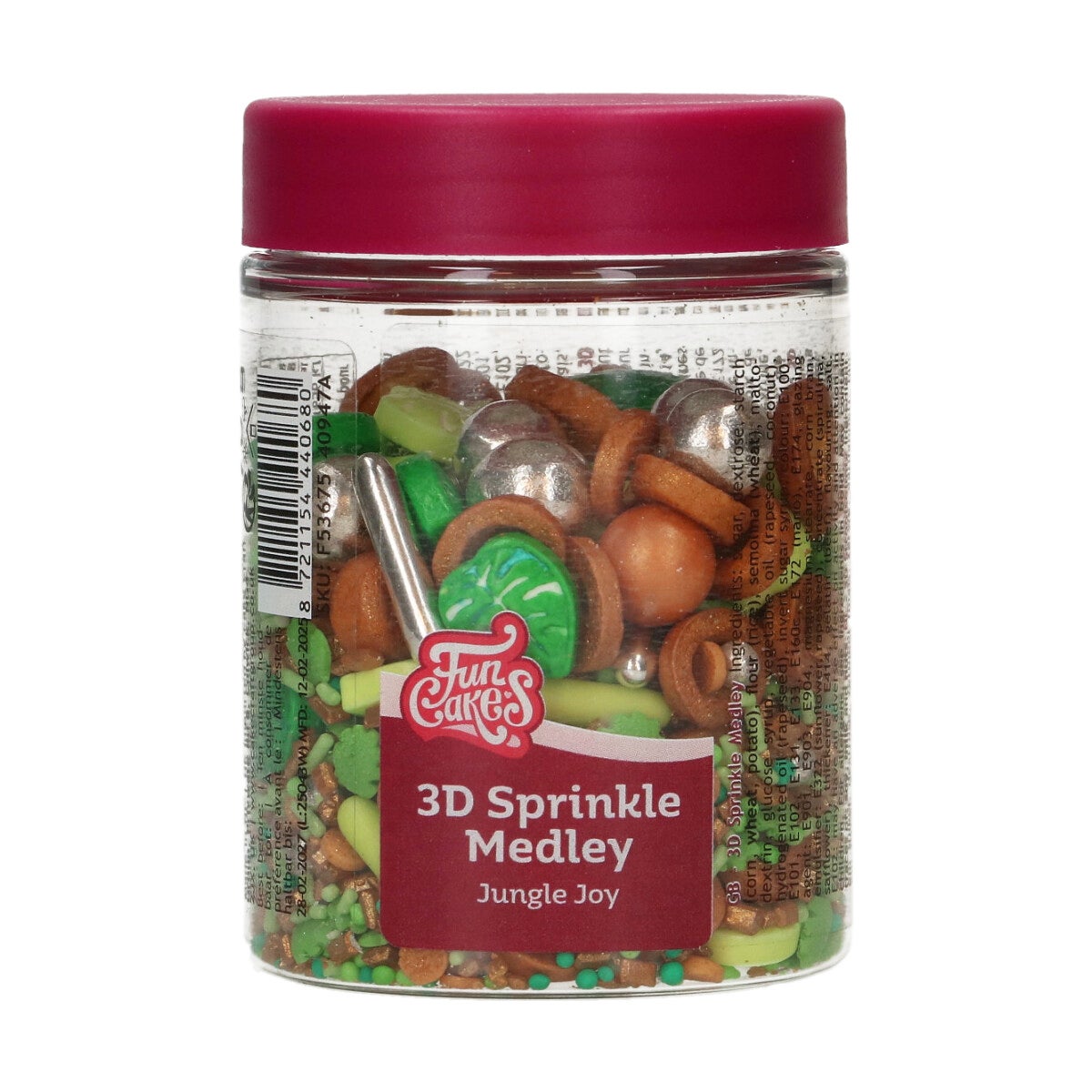 FunCakes 3D Sprinkle Medley - Jungle Joy 70g