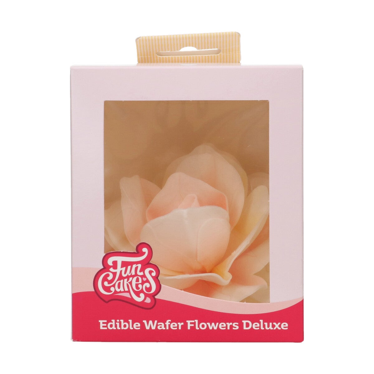 FunCakes Fleurs en Papier Comestibles Deluxe Rose Pastella Jaune/Orange Ombre Grande pk/1