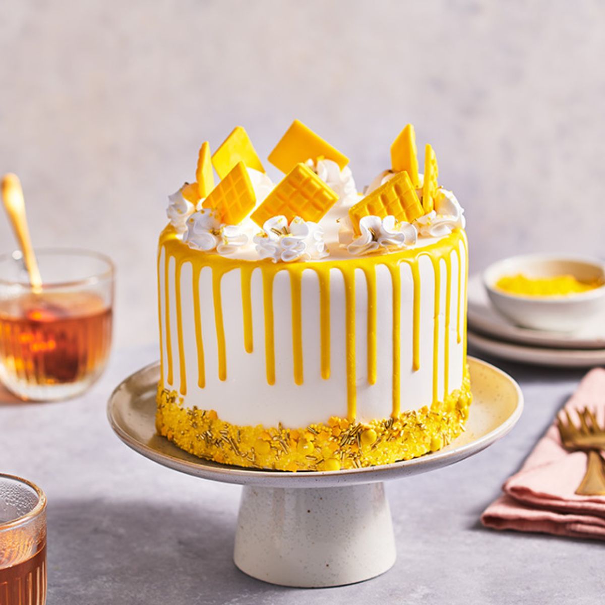 Glaçage à Gâteau FunCakes Jaune 180 g