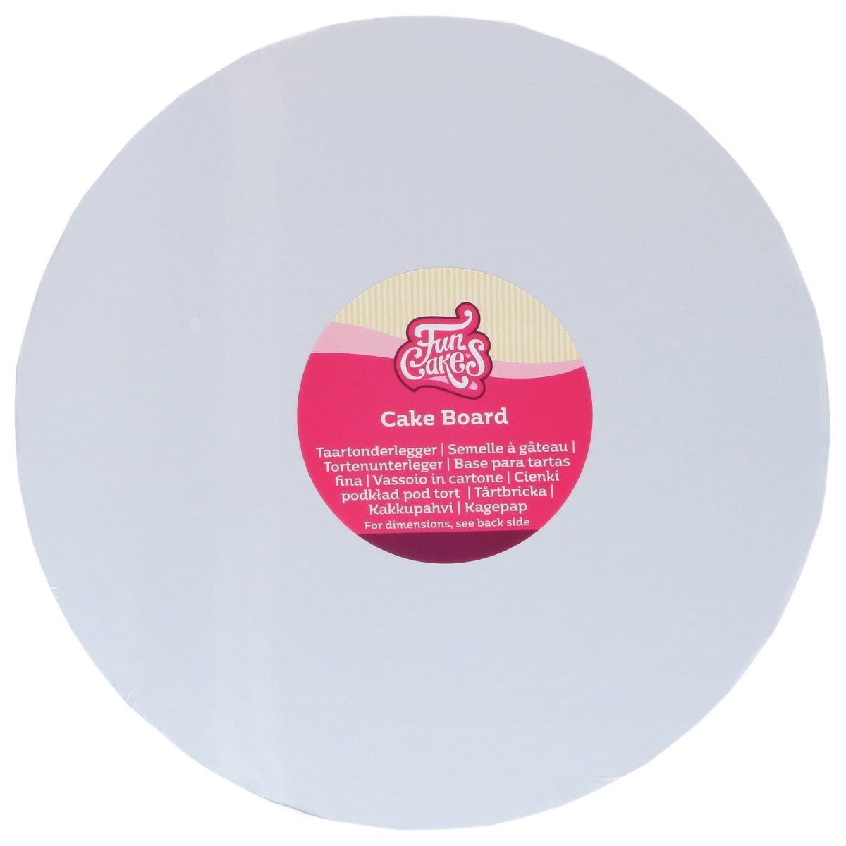 FunCakes Cake Board Rond Blanc Ø 10 cm