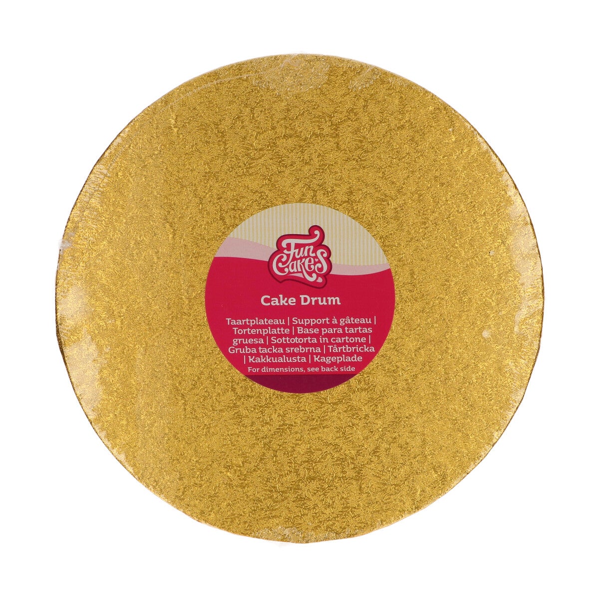 FunCakes Cake Drum Rond Ø25cm - Gold