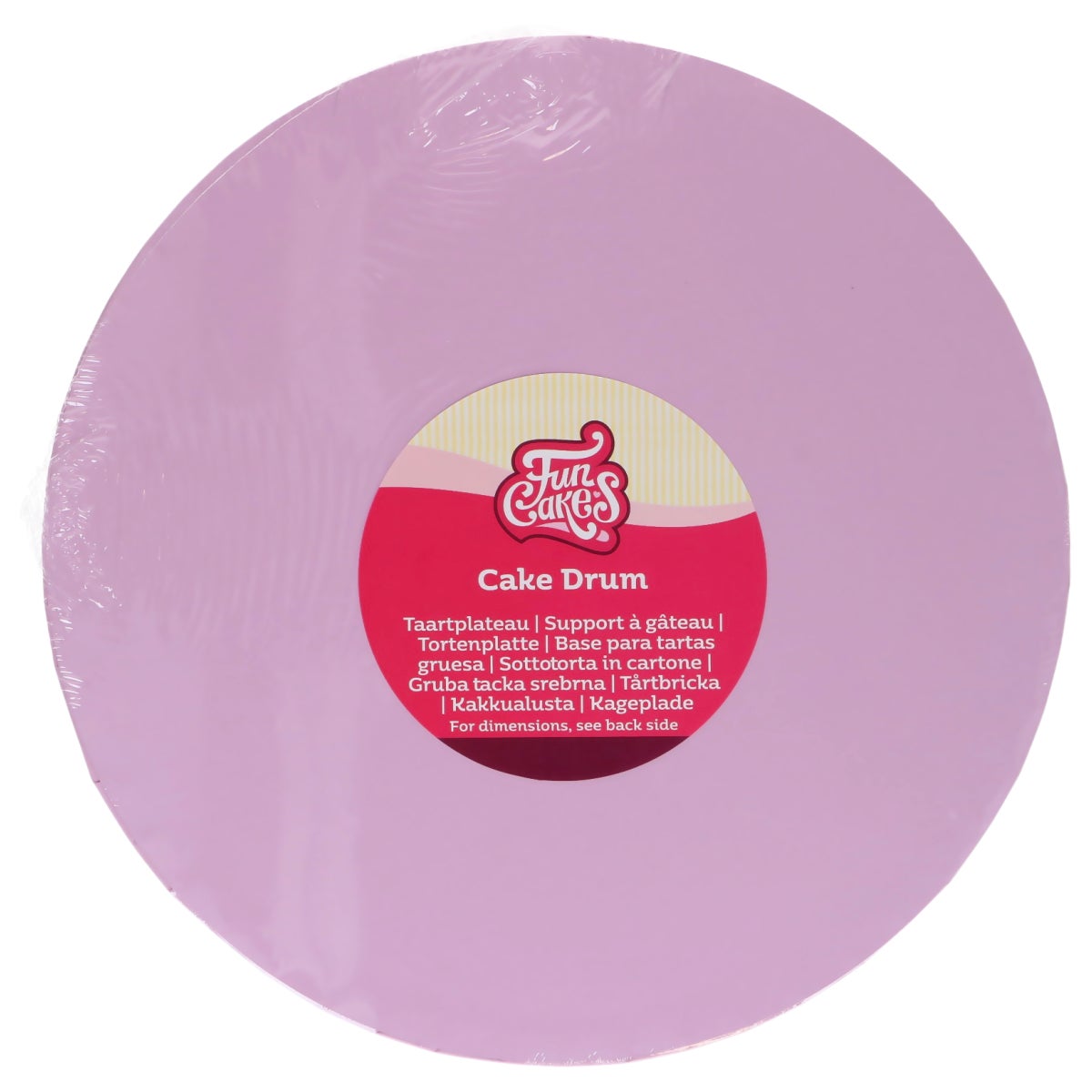 FunCakes Cake Drum Rond Violet Pastel Ø 25 cm