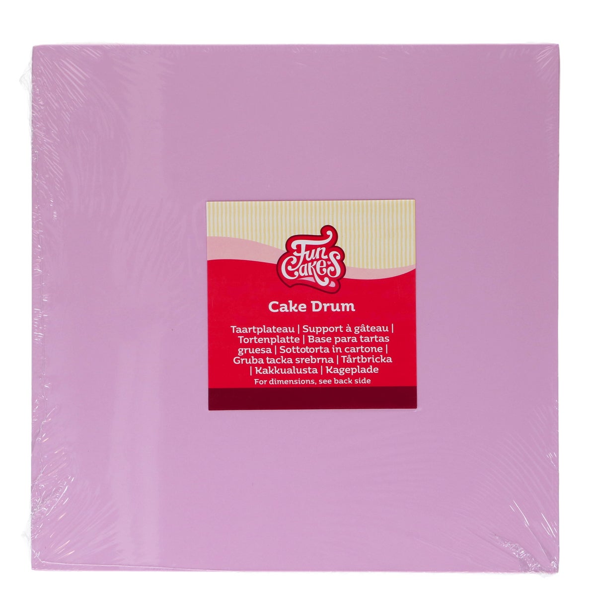 FunCakes Cake Drum Carré Violet Pastel 30 cm