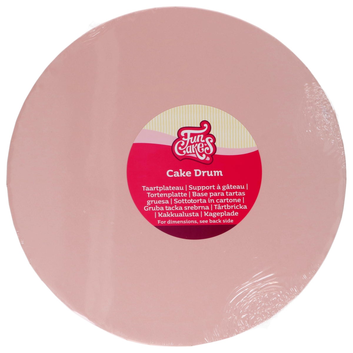 FunCakes Cake Drum Rond Rose Pastel Ø 30 cm
