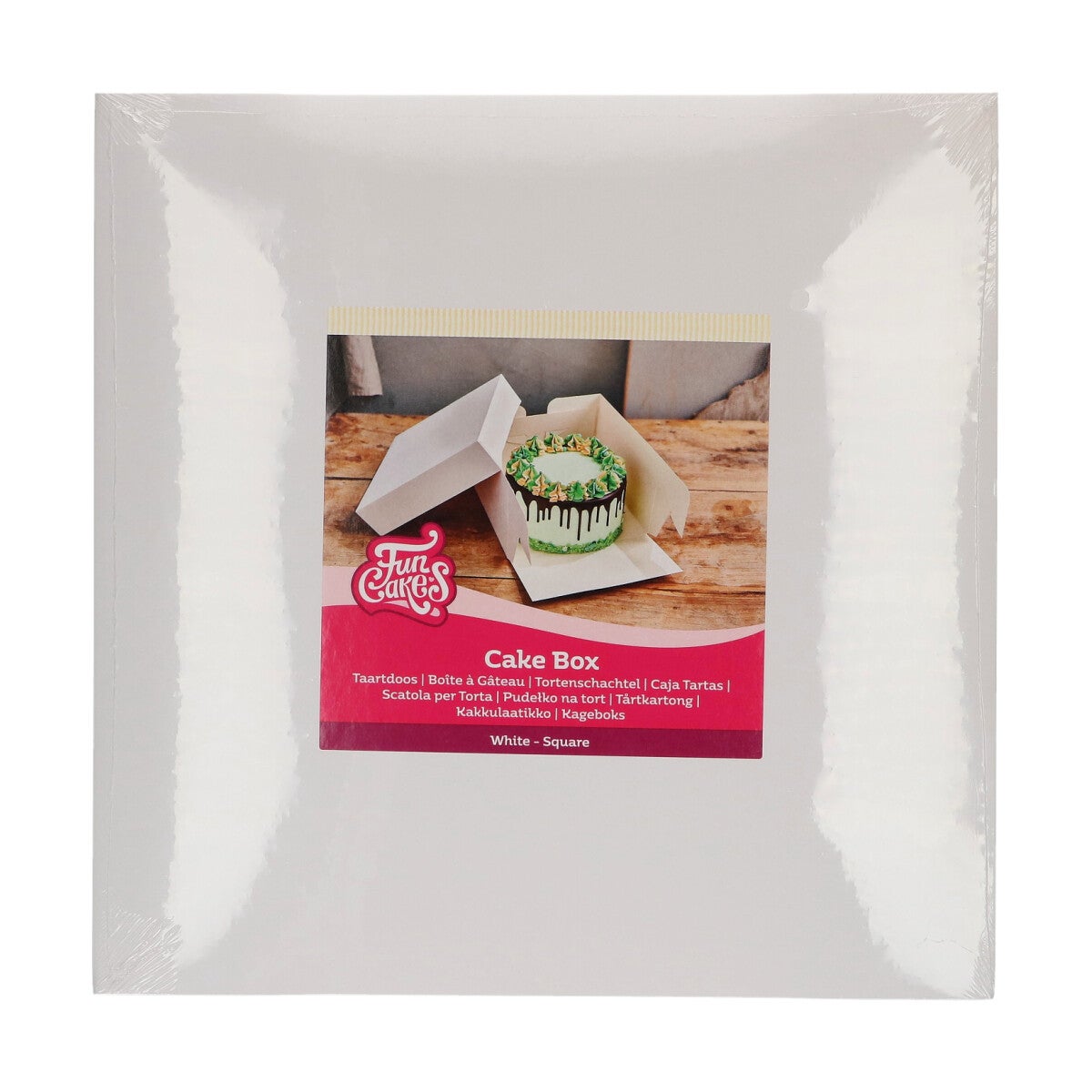 FunCakes Boîte à Gâteaux Blanc 40x40x20 cm pk/1