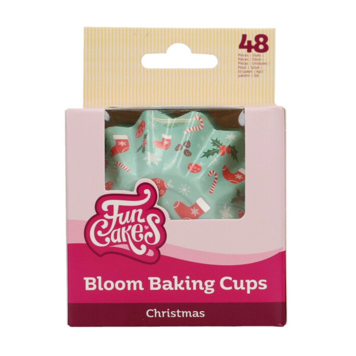FunCakes Caissettes à Cupcake Bloom Noël pk/48