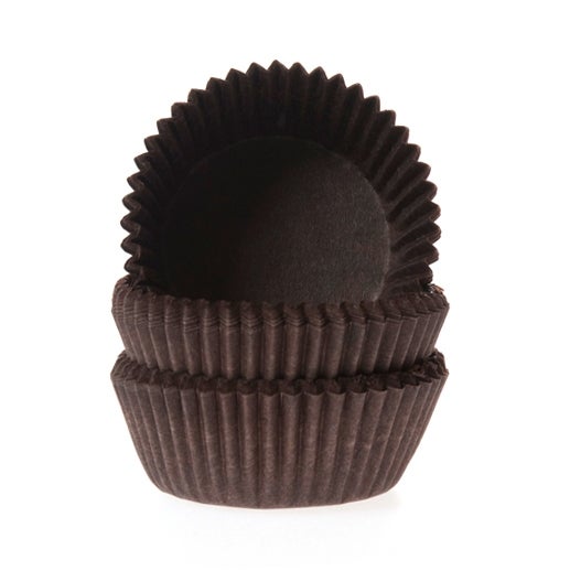 House of Marie Caissettes à Cupcakes Chocolat Marron