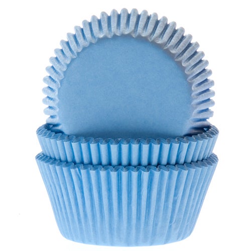 House of Marie Baking Cups bleu clair pcs/48