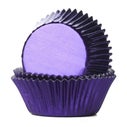 House of Marie Baking Cups Foil Purple - pk/24