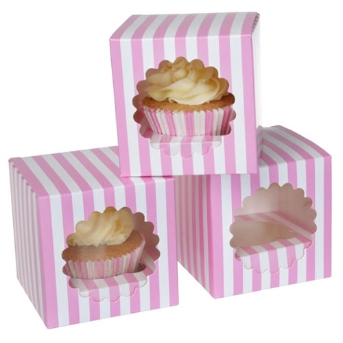 House of Marie Cupcake Box 1 -Circus Pink- pcs/3
