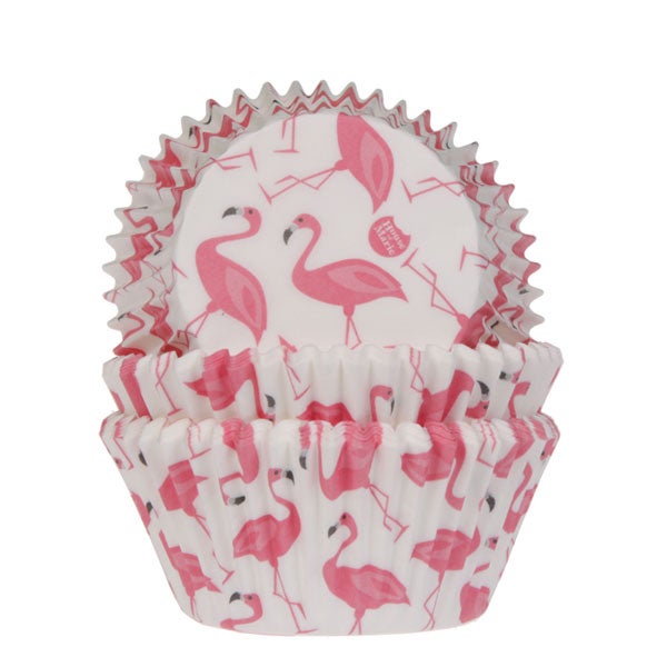 House of Marie Caissettes à Cupcakes Flamant rose pcs/48