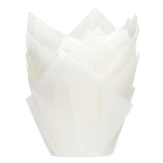 House of Marie Caissettes à Muffins Tulipe Blanche pcs/36