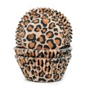House of Marie Caissettes à Cupcakes - Leopard Brown pcs/48