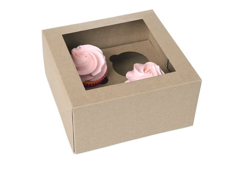 House of Marie Boîtes à Cupcakes 4 - Kraft pcs/2