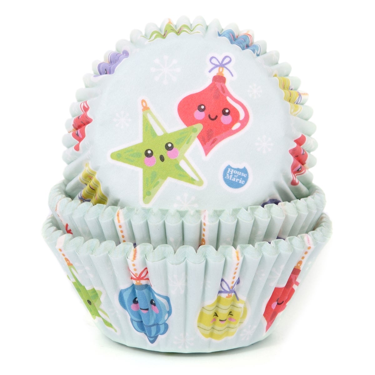 House of Marie Caissettes à Cupcakes - Christmas Baubles