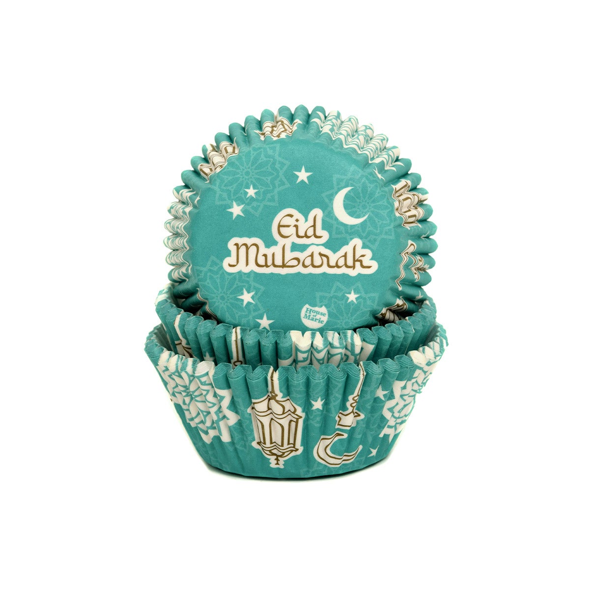 House of Marie Caissettes à Cupcakes Eid Mubarak pcs/50