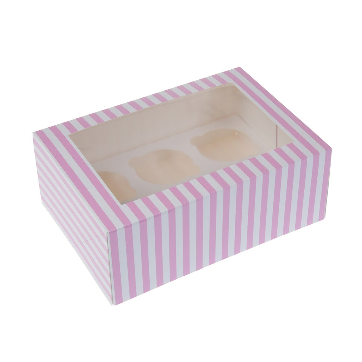 House of Marie Boîtes à Cupcakes 6 - Circus Pink - pcs/2
