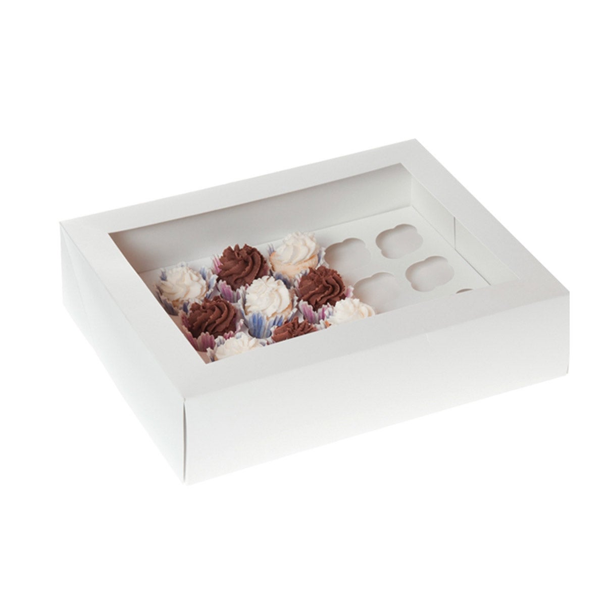 House of Marie Mini Boîtes à Cupcakes 24 - White pcs/2