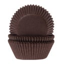 House of Marie Baking cups Brown - pk/48