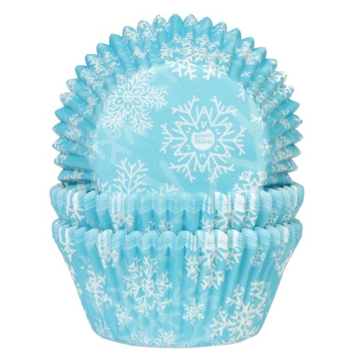 House of Marie Baking Cups Flocon de Neige Bleu pcs/50