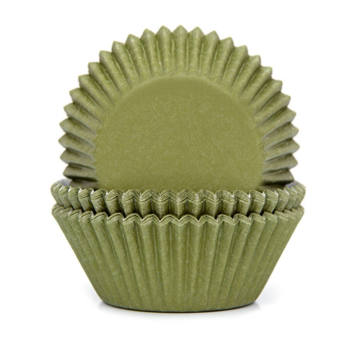 House of Marie Baking Cups Vert Mousse pk/48