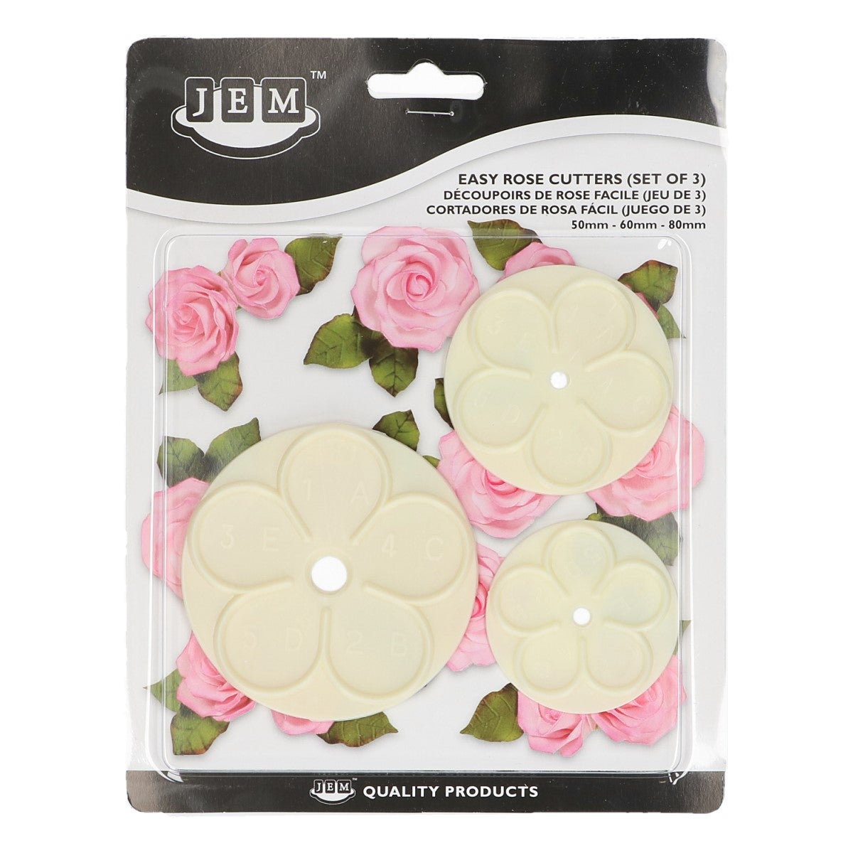 JEM emporte-pièce Facile Rose Set/3