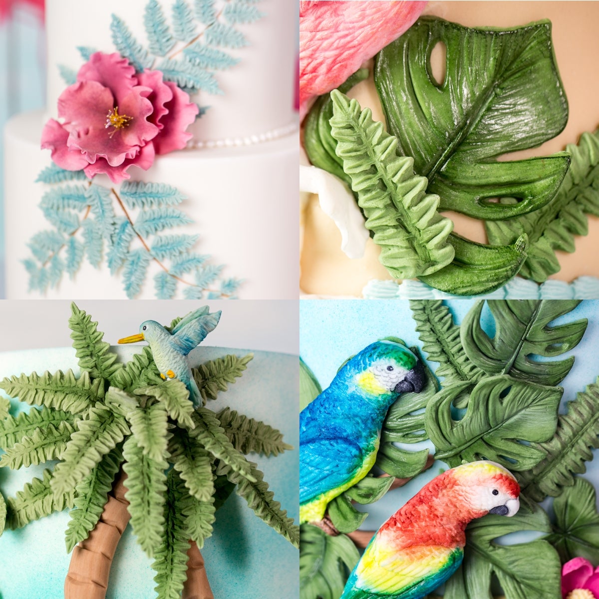 Karen Davies Moule en Silicone - Feuilles tropicales