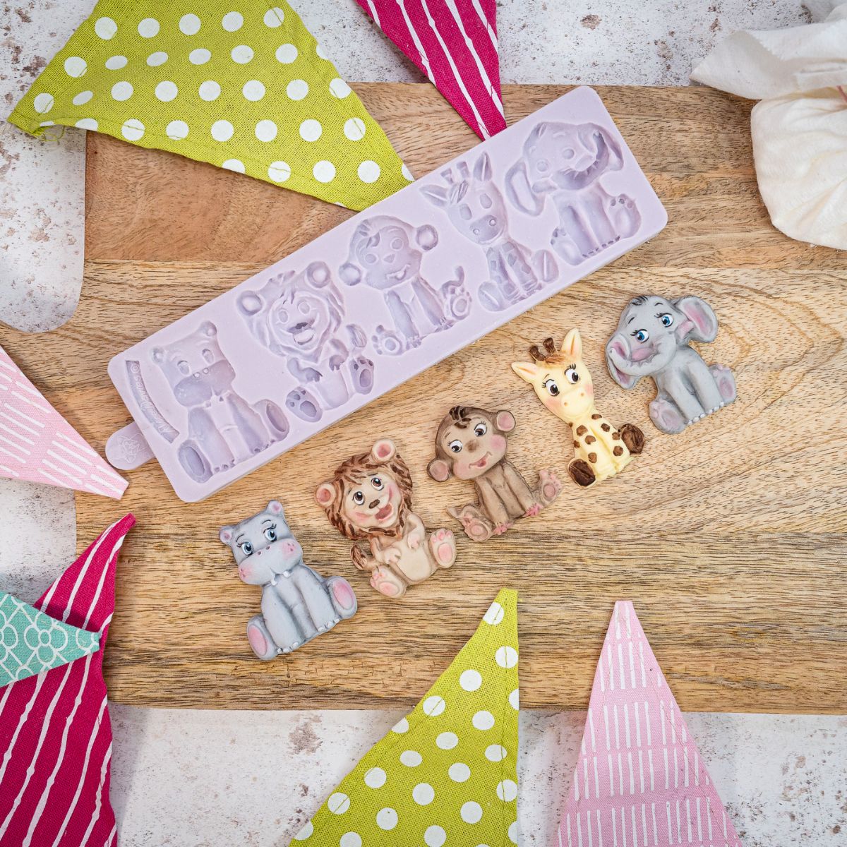 Karen Davies Moule en silicone - Animaux de la jungle