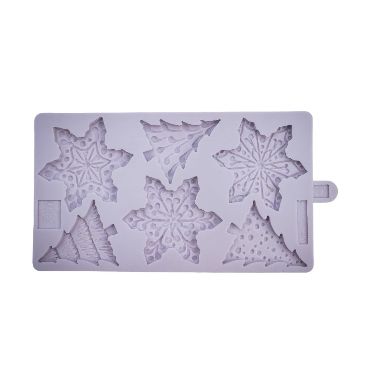 Karen Davies Moule en silicone - Flocons de neige et arbres