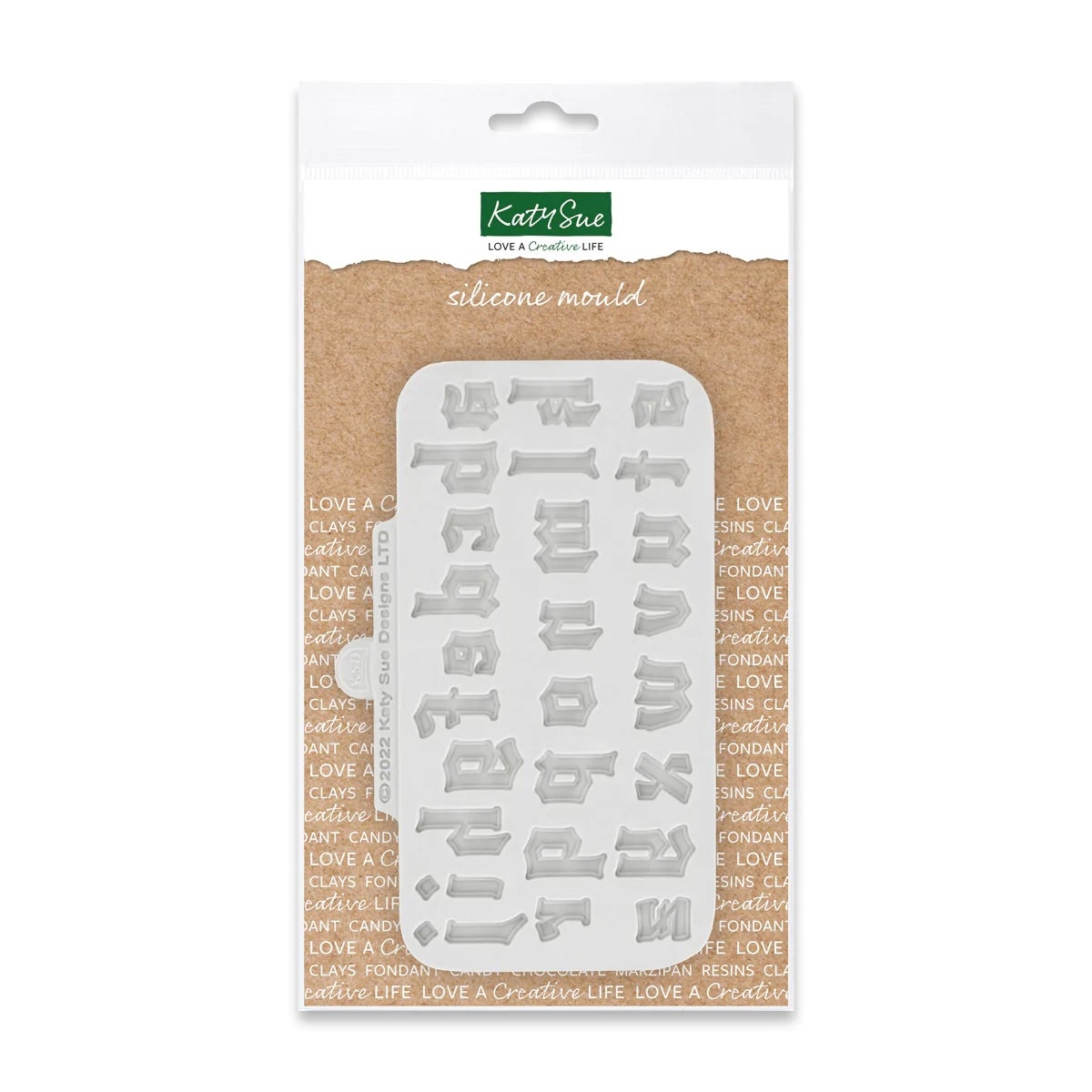 Katy Sue Moule Alphabet minuscule de la police gothique