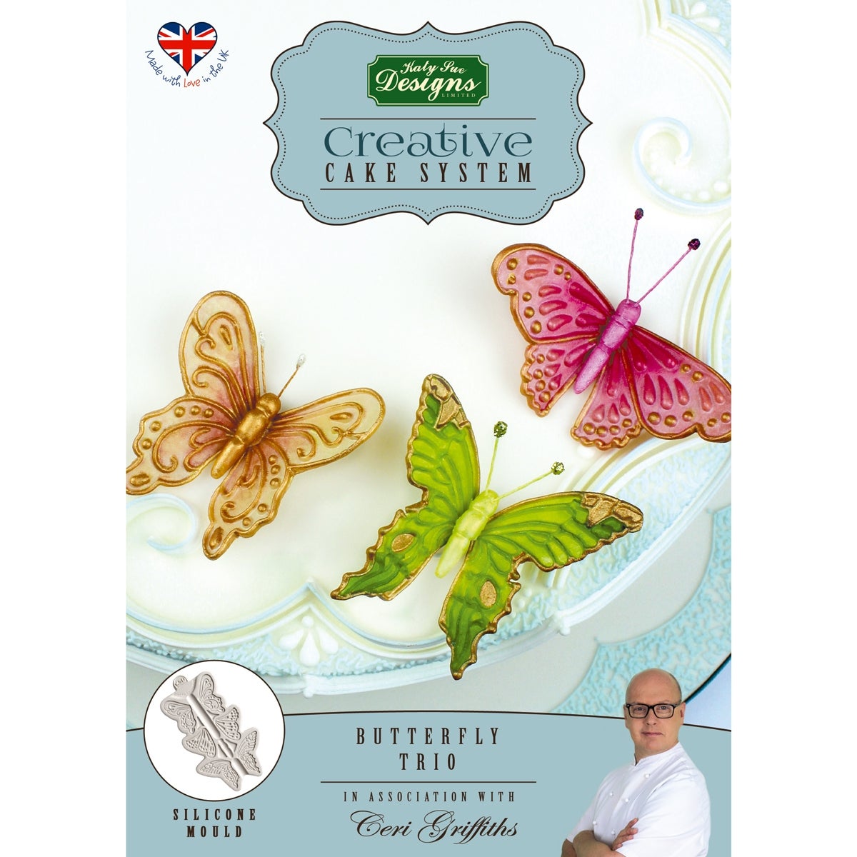 Katy Sue Mould Cake System Butterfly Trio