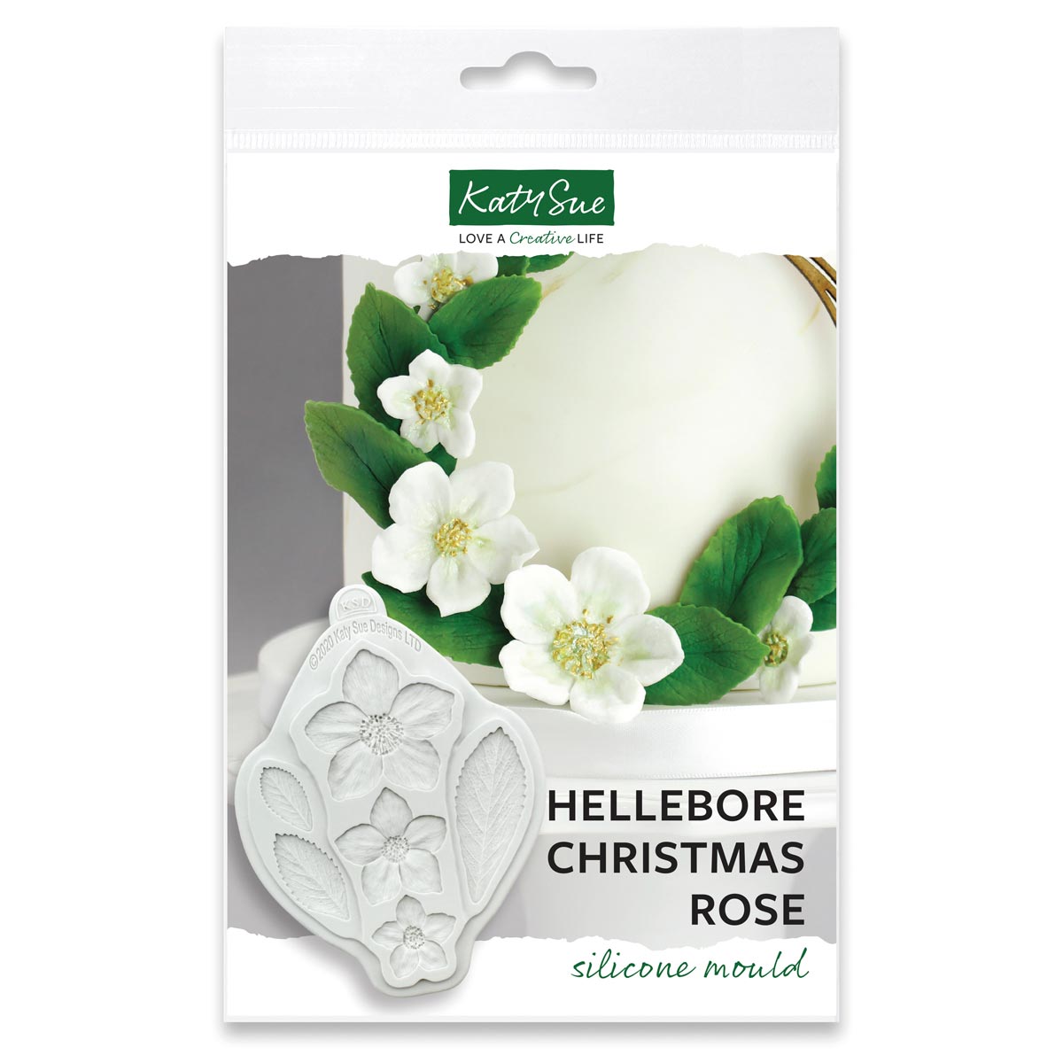 Katy Sue Moule en Silicone Hellebore - Christmas Rose