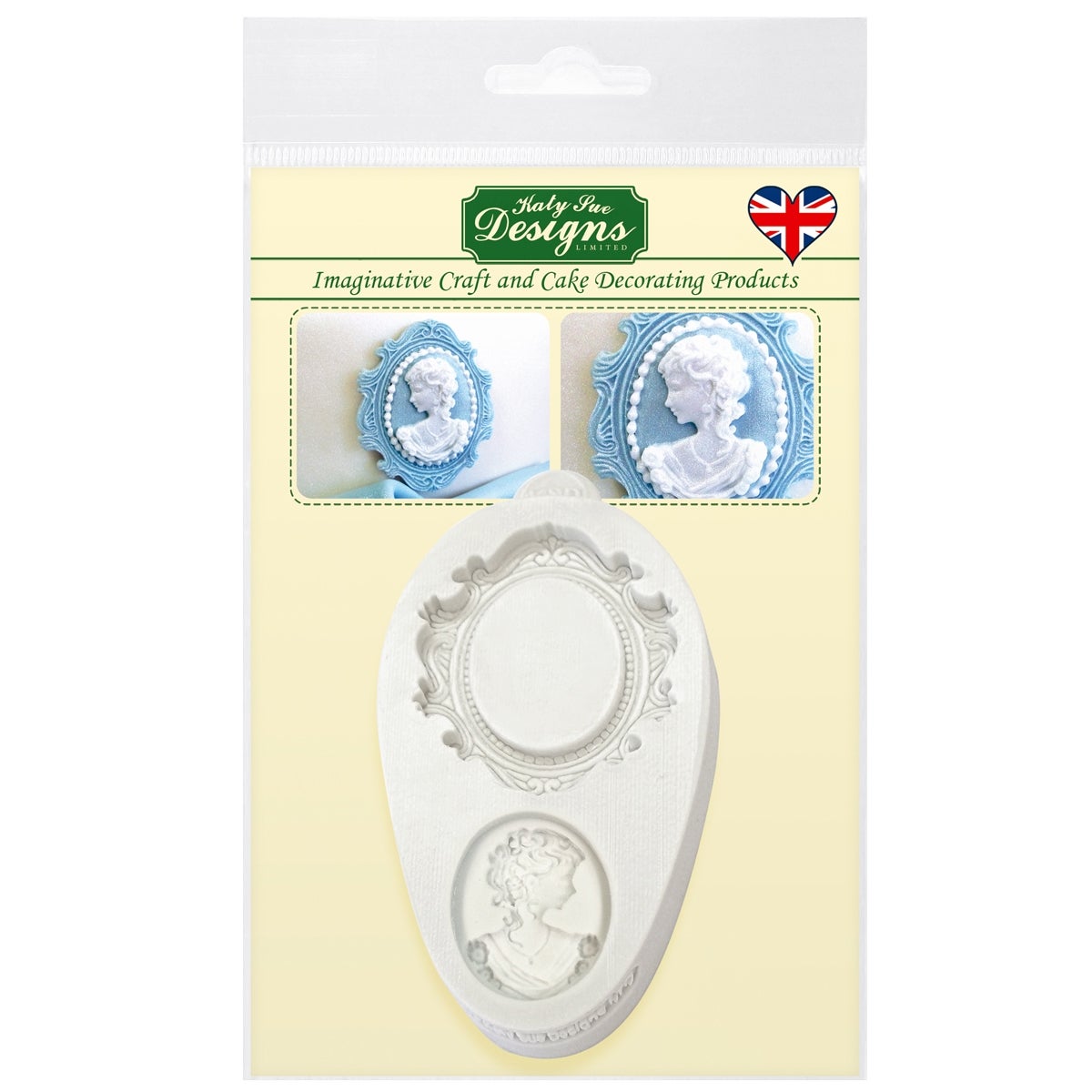 Katy Sue Mould Miniature Frames - Oval Cameo & Oval Frame 2