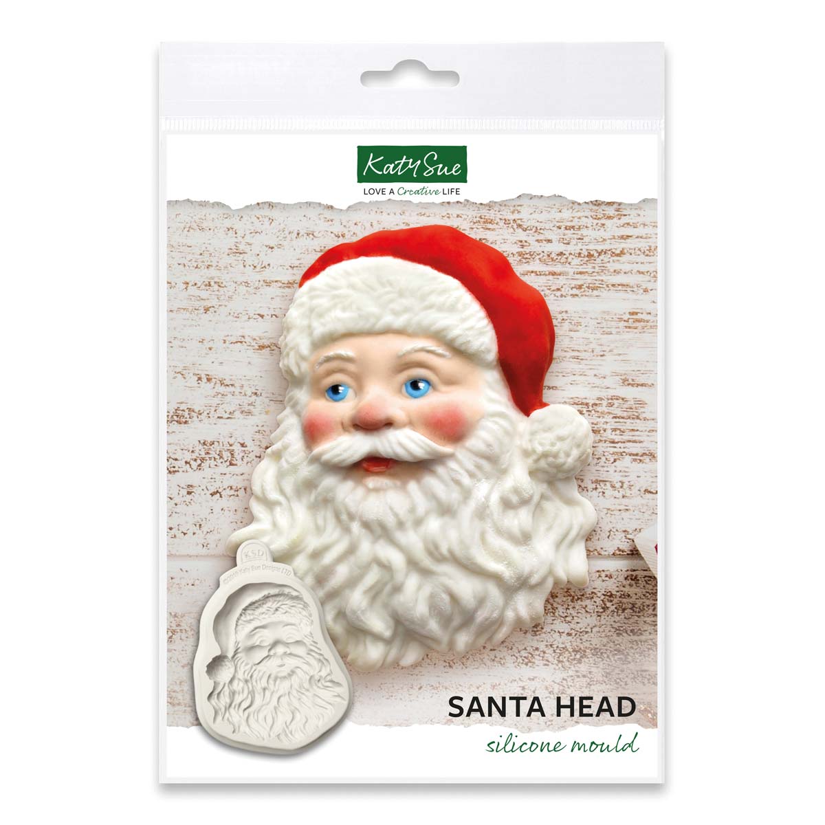Katy Sue Moule en Silicone Santa Head