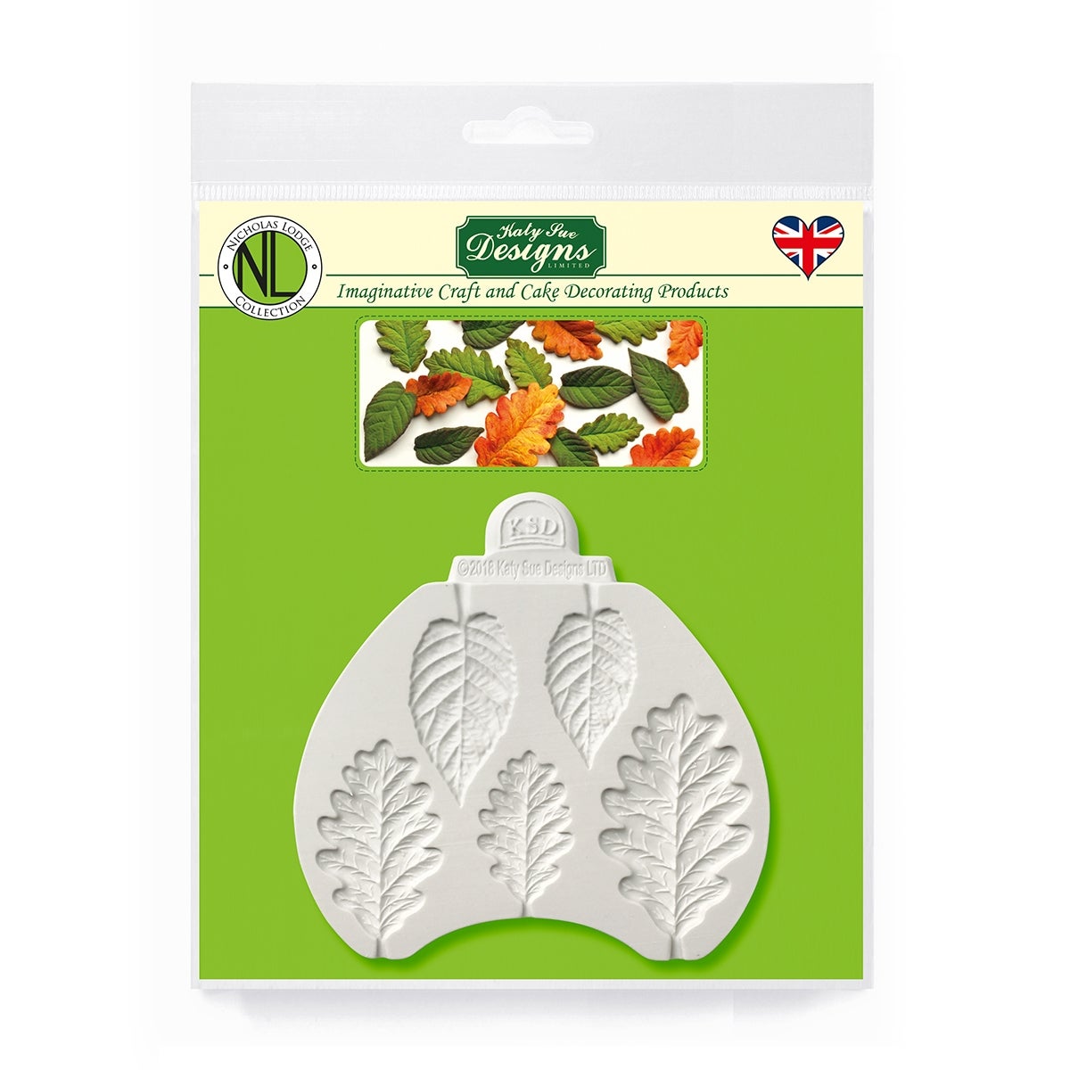 Katy Sue Mould Feuilles de mûre et de chêne